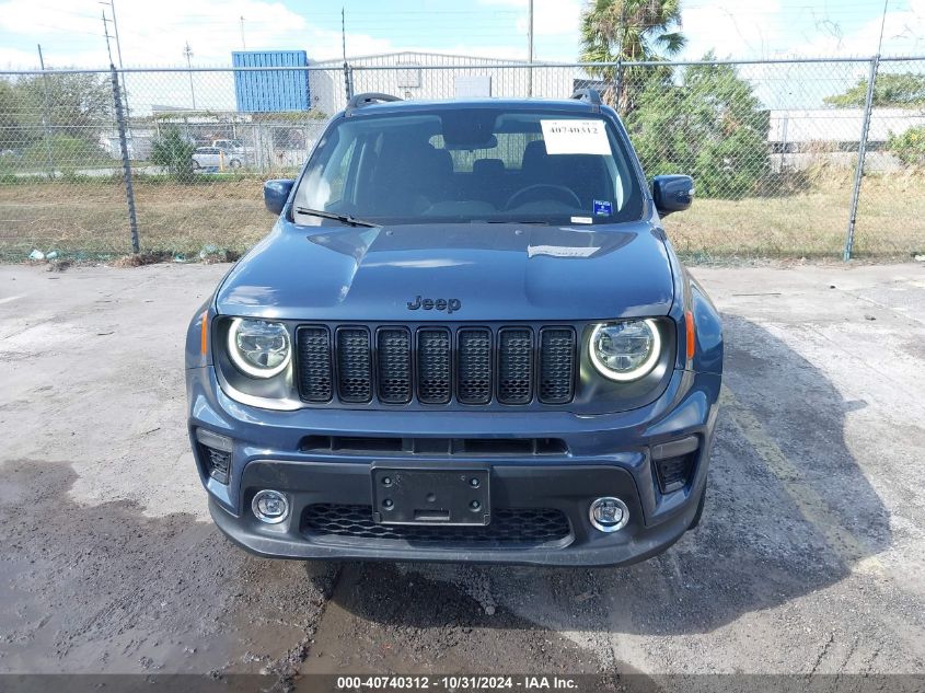 2020 Jeep Renegade Altitude 4X4 VIN: ZACNJBBB6LPL06595 Lot: 40740312