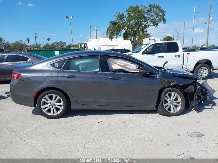 2016 Chrysler 200 Limited VIN: 1C3CCCAB1GN106125 Lot: 40740393