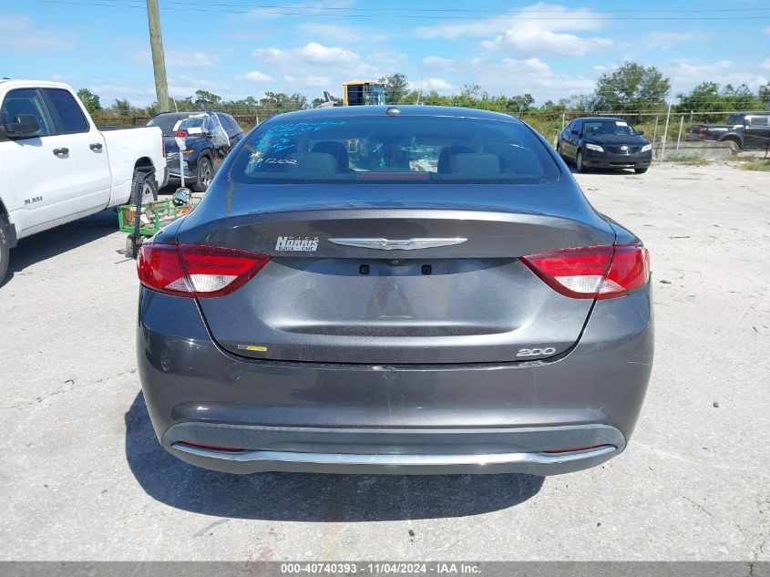 2016 Chrysler 200 Limited VIN: 1C3CCCAB1GN106125 Lot: 40740393