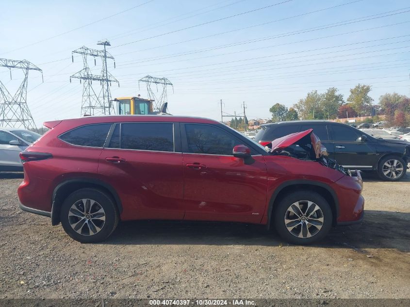 2024 Toyota Highlander Hybrid Xle VIN: 5TDKBRCH3RS636768 Lot: 40740397