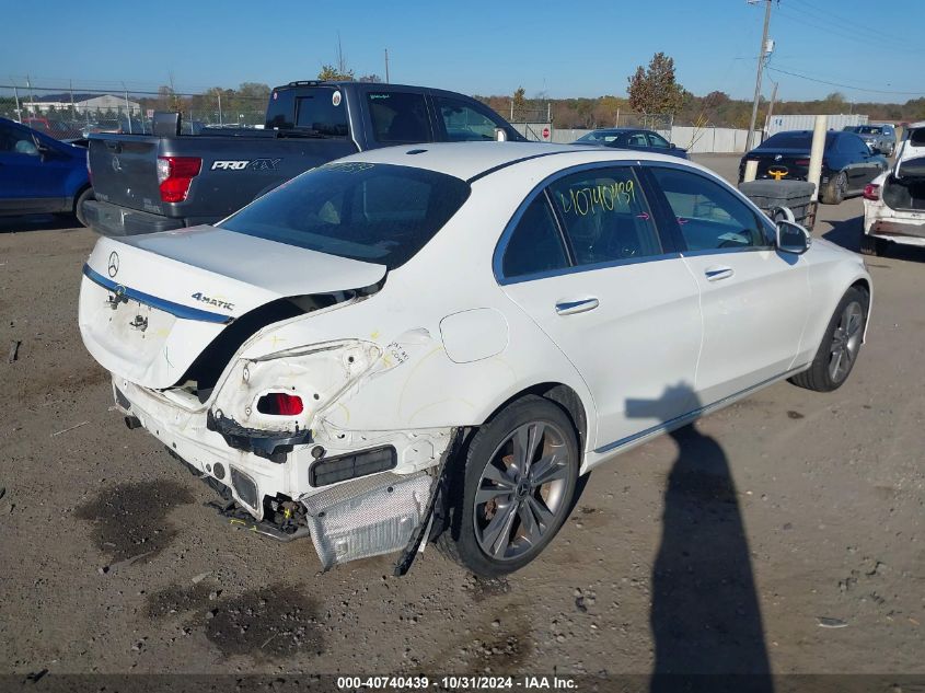 2019 Mercedes-Benz C 300 4Matic VIN: 55SWF8EB4KU292594 Lot: 40740439