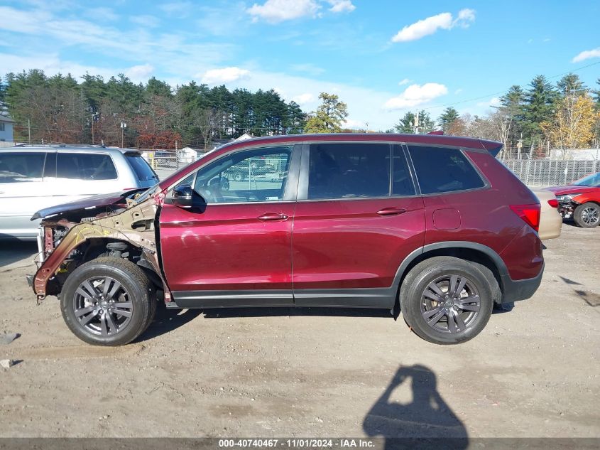 2021 Honda Passport Awd Ex-L VIN: 5FNYF8H50MB019929 Lot: 40740467