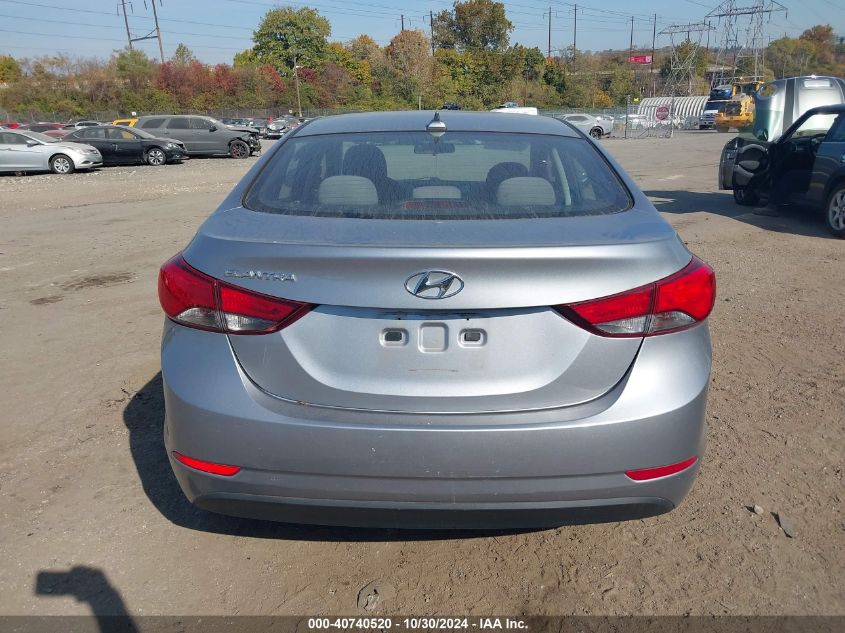 2016 Hyundai Elantra Se VIN: 5NPDH4AE4GH732379 Lot: 40740520