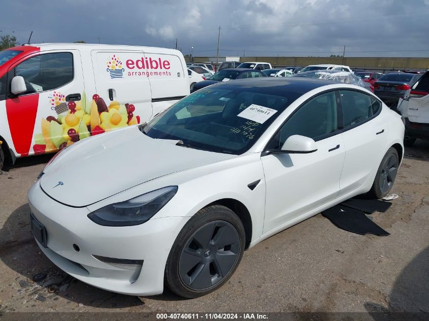 VIN 5YJ3E1EA4MF098284 2021 TESLA MODEL 3 no.2