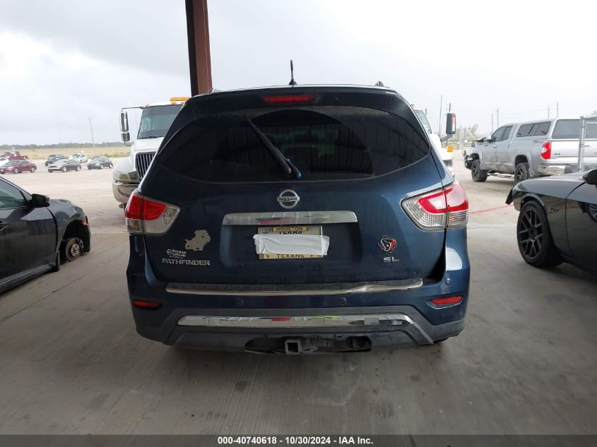 2015 Nissan Pathfinder Sl VIN: 5N1AR2MN8FC605933 Lot: 40740618