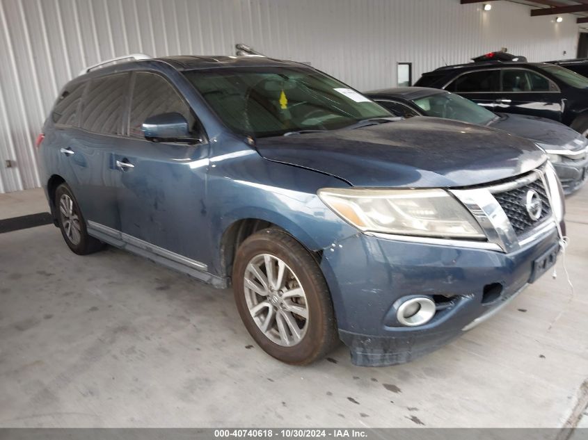 2015 Nissan Pathfinder Sl VIN: 5N1AR2MN8FC605933 Lot: 40740618