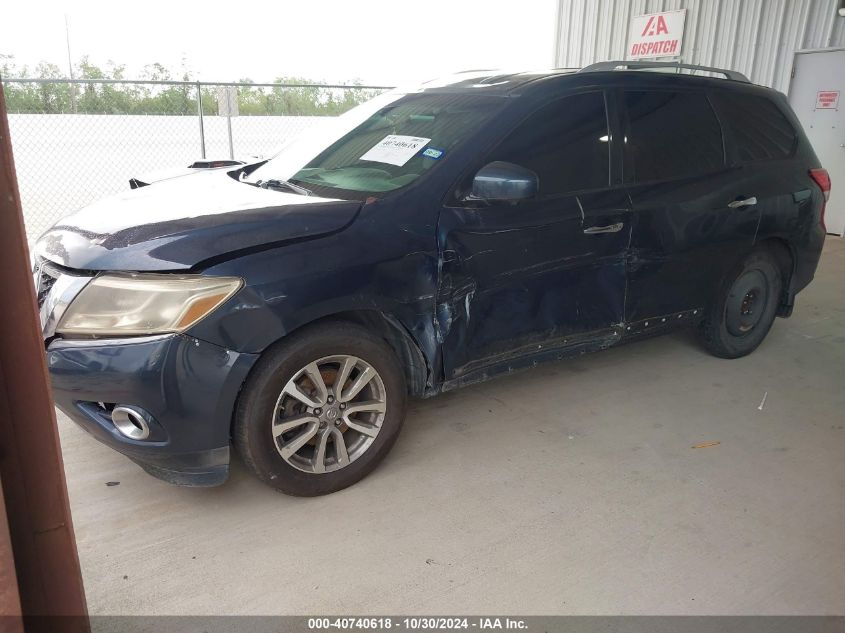 2015 Nissan Pathfinder Sl VIN: 5N1AR2MN8FC605933 Lot: 40740618