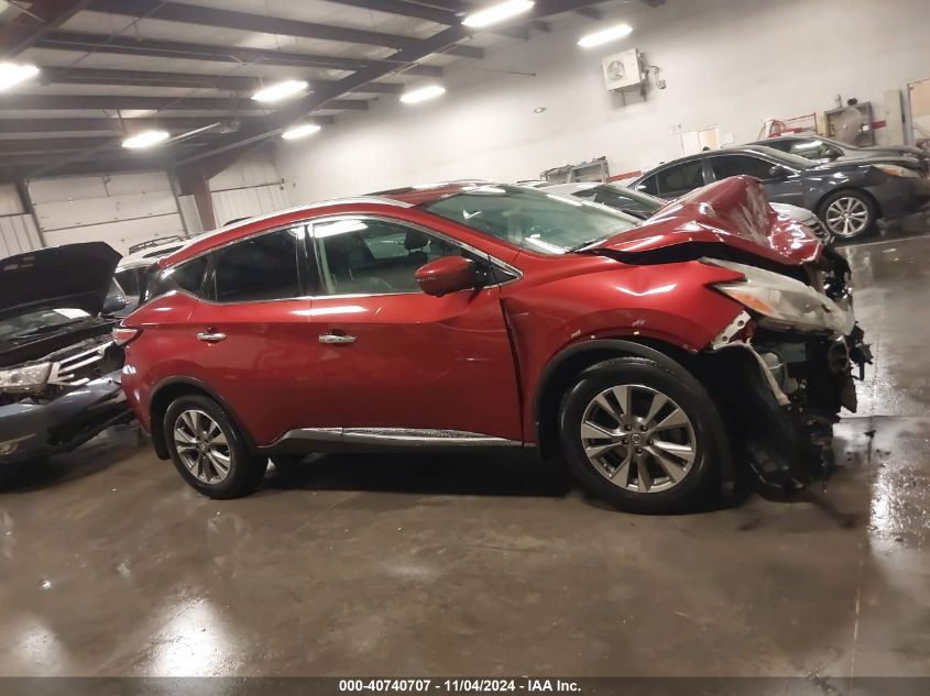 2017 Nissan Murano Sl VIN: 5N1AZ2MH9HN144842 Lot: 40740707