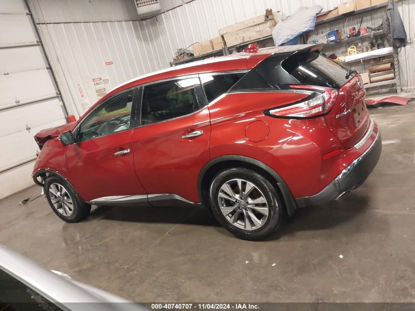 2017 Nissan Murano Sl VIN: 5N1AZ2MH9HN144842 Lot: 40740707