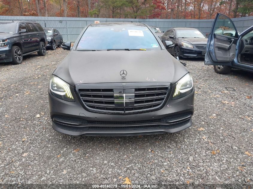 2018 Mercedes-Benz S 450 4Matic VIN: WDDUG6GB8JA376213 Lot: 40740779