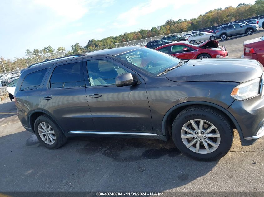 2015 Dodge Durango Sxt VIN: 1C4RDHAG9FC185758 Lot: 40740784