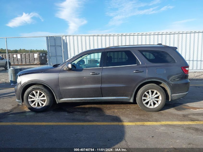 2015 Dodge Durango Sxt VIN: 1C4RDHAG9FC185758 Lot: 40740784