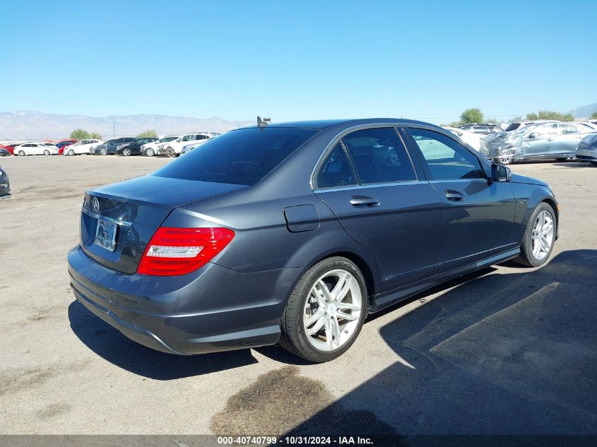 2013 Mercedes-Benz C 250 VIN: WDDGF4HB6DA870173 Lot: 40740799