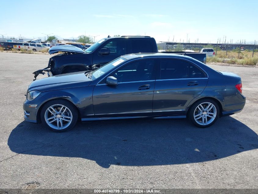 2013 Mercedes-Benz C 250 VIN: WDDGF4HB6DA870173 Lot: 40740799