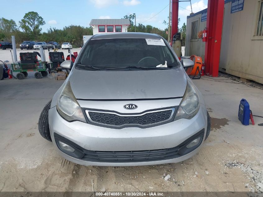 2012 Kia Rio Ex VIN: KNADN4A39C6051224 Lot: 40740851