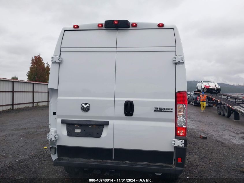 2024 Ram Promaster 3500 Tradesman High Roof 159 Wb W/Pass Seat VIN: 3C6MRVHG5RE116036 Lot: 40740914