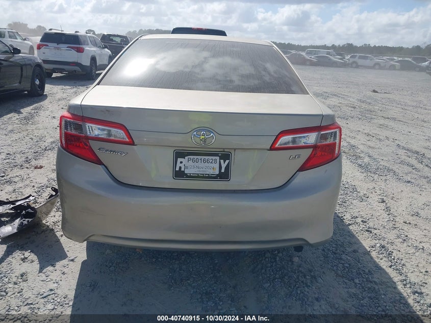 2013 TOYOTA CAMRY LE - 4T4BF1FK5DR283582