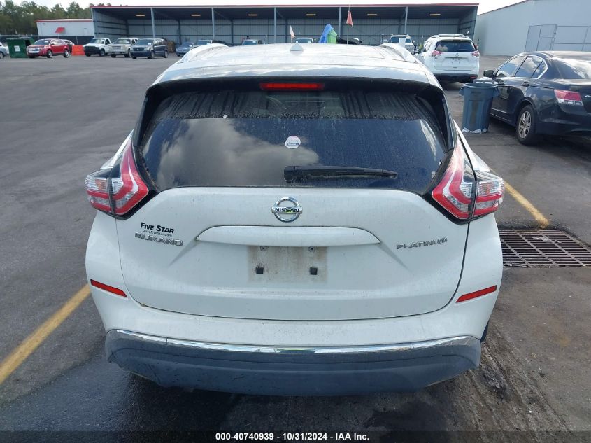 2016 Nissan Murano Platinum VIN: 5N1AZ2MG4GN114220 Lot: 40740939