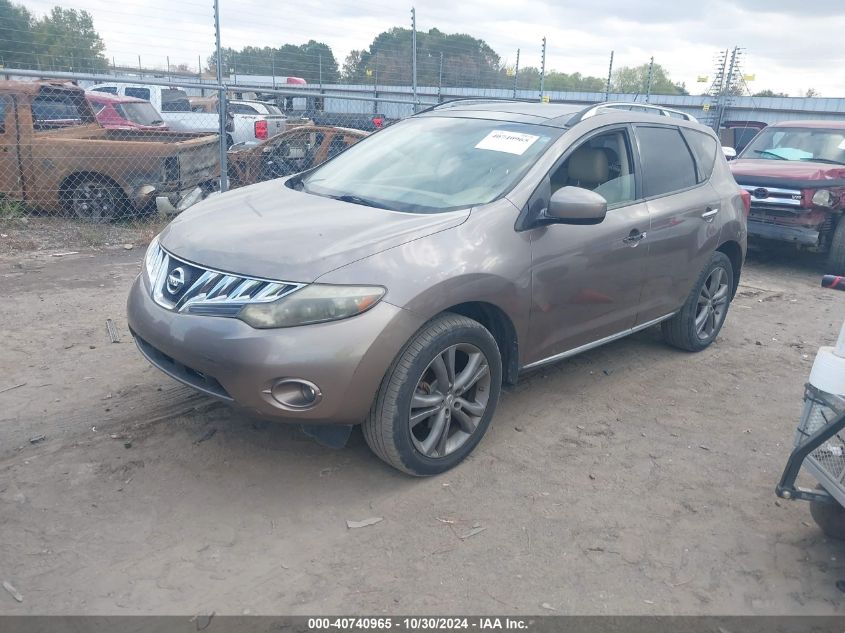 2009 Nissan Murano Le VIN: JN8AZ18W69W137483 Lot: 40740965