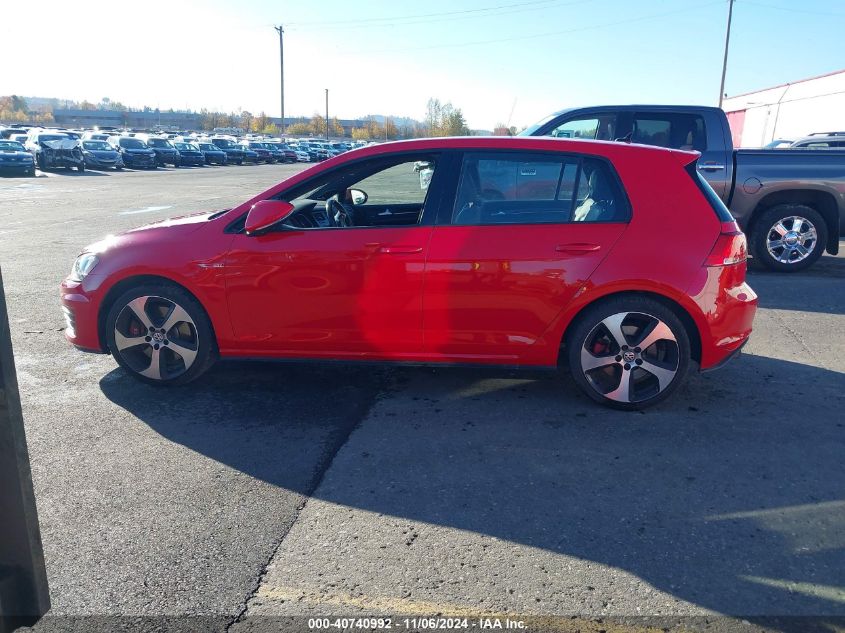 2016 Volkswagen Golf Gti Se W/Performance Package 4-Door VIN: 3VW547AU4GM052725 Lot: 40740992