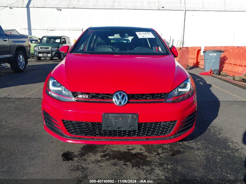 2016 Volkswagen Golf Gti Se W/Performance Package 4-Door VIN: 3VW547AU4GM052725 Lot: 40740992