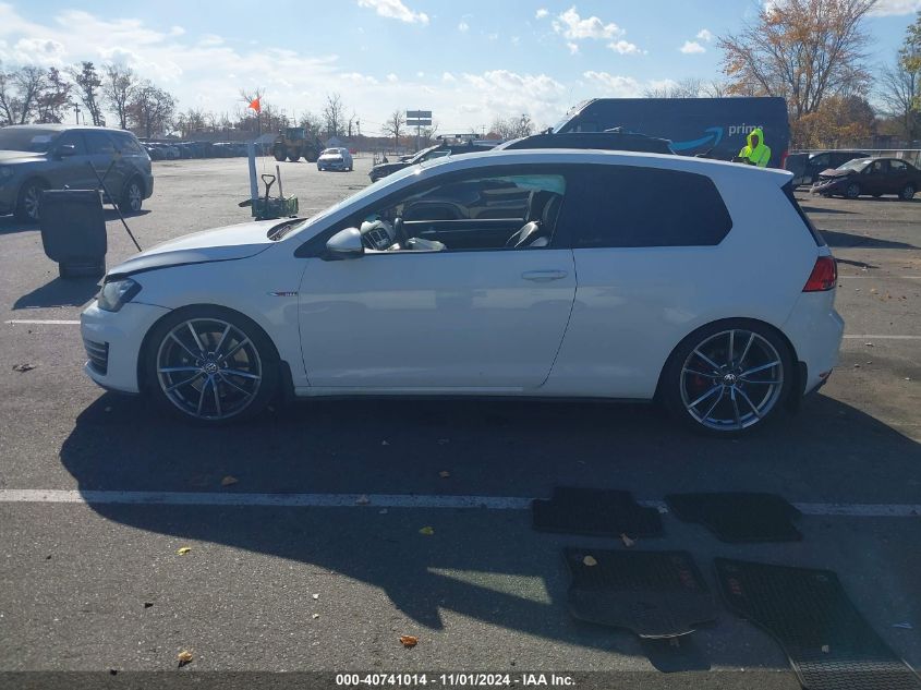 VIN 3VWYT7AU2GM005192 2016 Volkswagen Golf Gti, Se... no.14