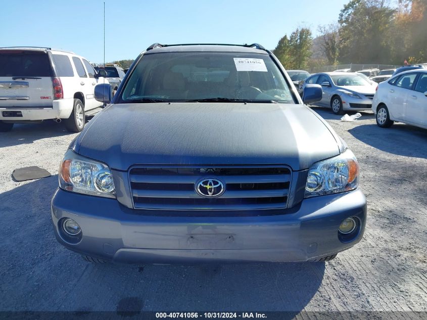 2006 Toyota Highlander V6 VIN: JTEEP21A860145621 Lot: 40741056