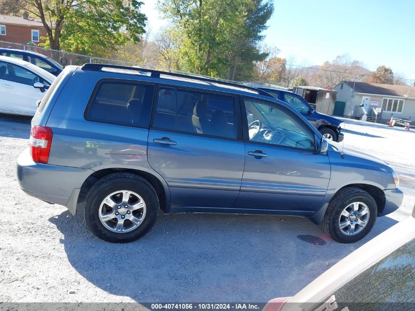 2006 Toyota Highlander V6 VIN: JTEEP21A860145621 Lot: 40741056