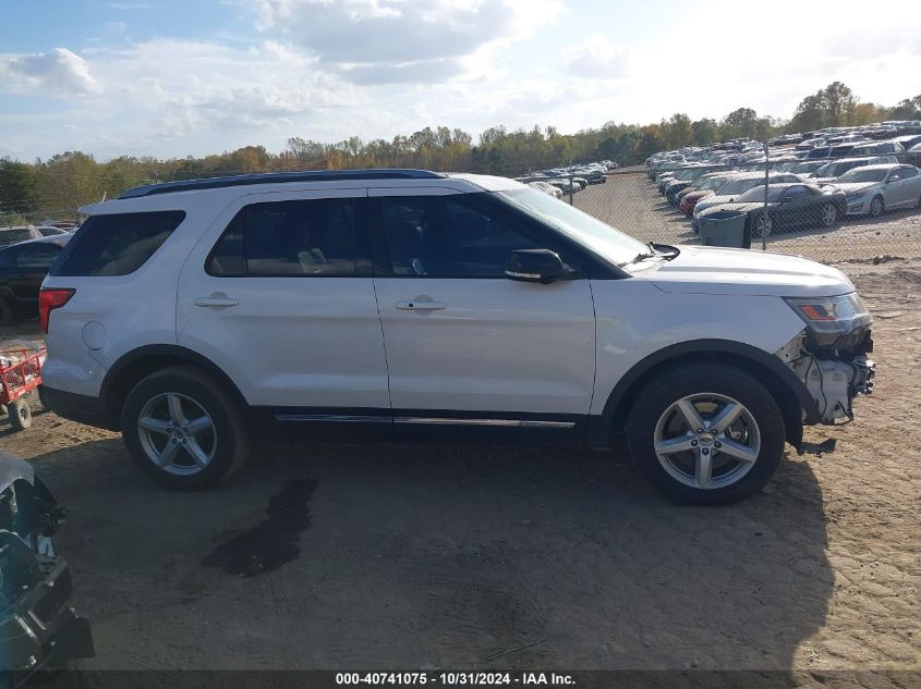 2018 Ford Explorer Xlt VIN: 1FM5K7D83JGA11765 Lot: 40741075