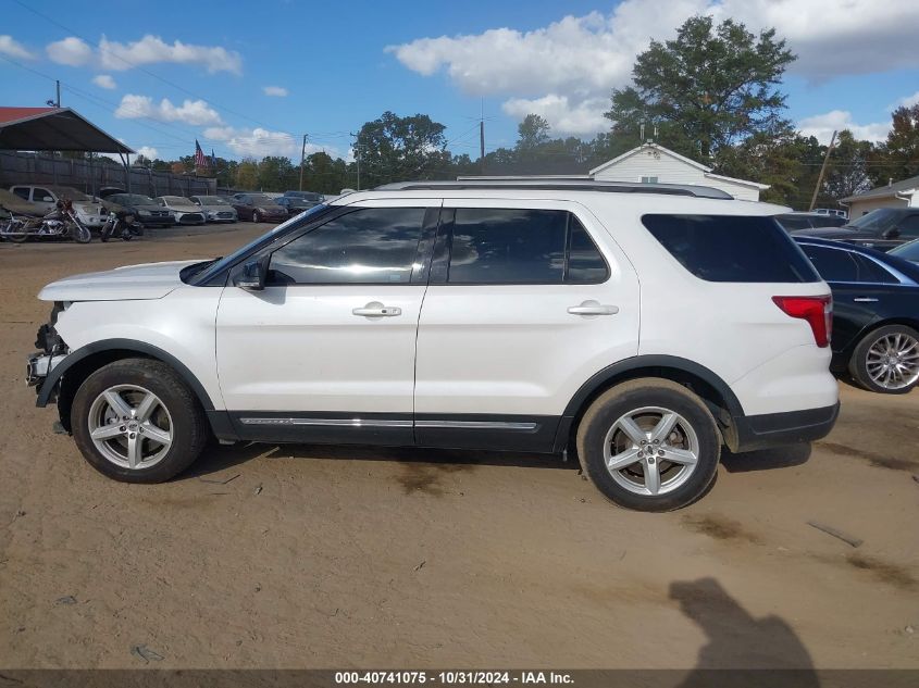 2018 Ford Explorer Xlt VIN: 1FM5K7D83JGA11765 Lot: 40741075