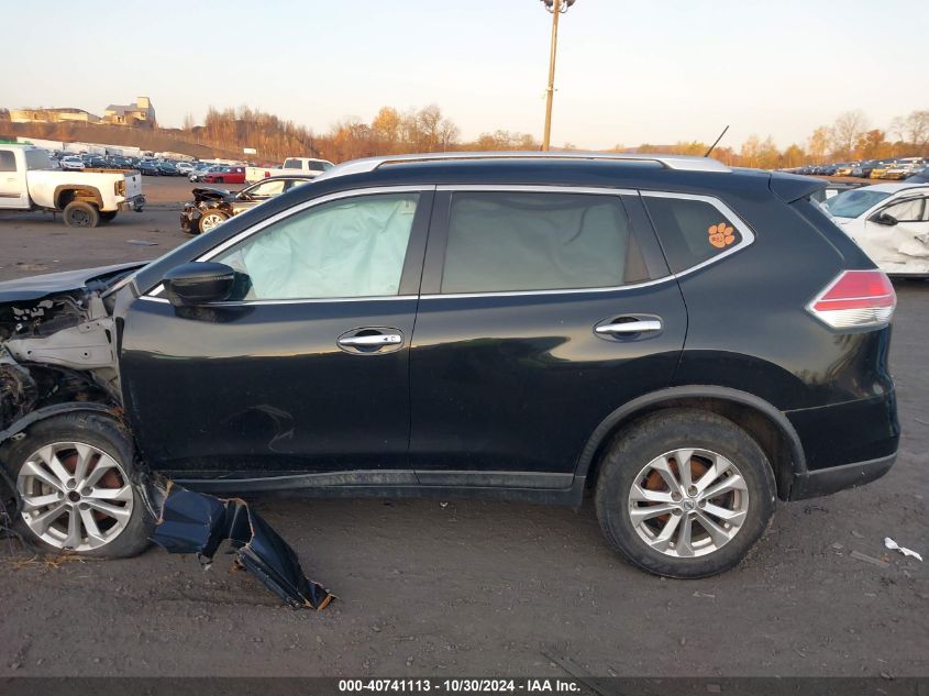 2016 Nissan Rogue Sv VIN: KNMAT2MVXGP717004 Lot: 40741113