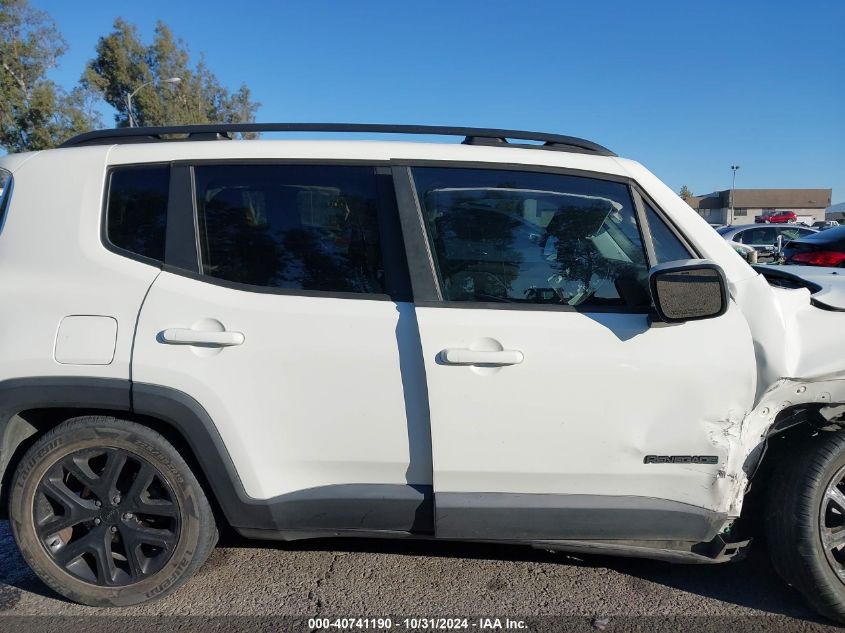 2018 Jeep Renegade Altitude Fwd VIN: ZACCJABB2JPJ11057 Lot: 40741190