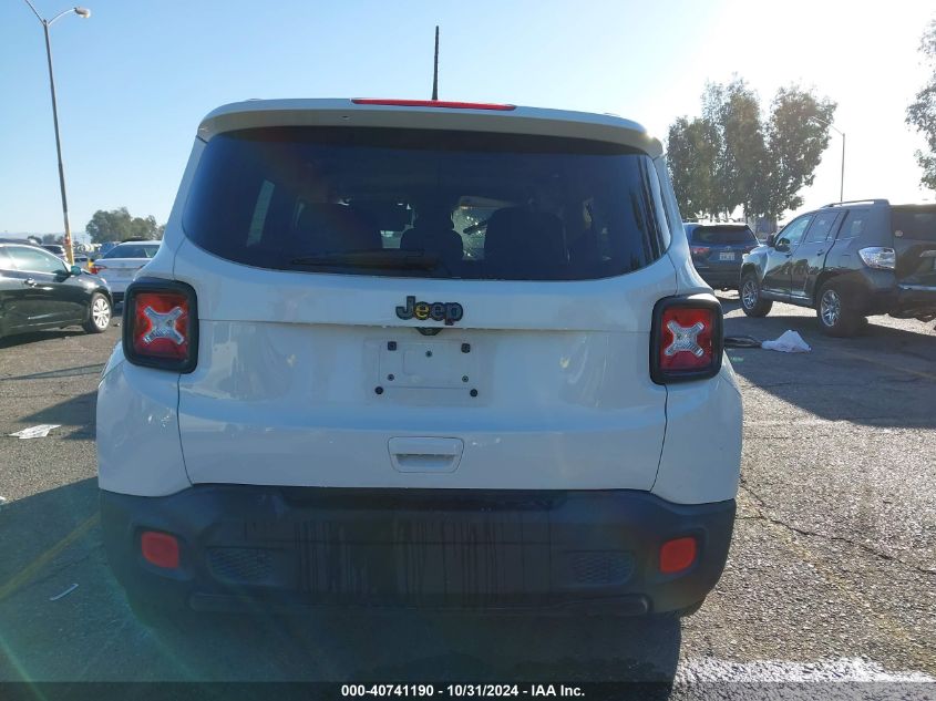 2018 Jeep Renegade Altitude Fwd VIN: ZACCJABB2JPJ11057 Lot: 40741190