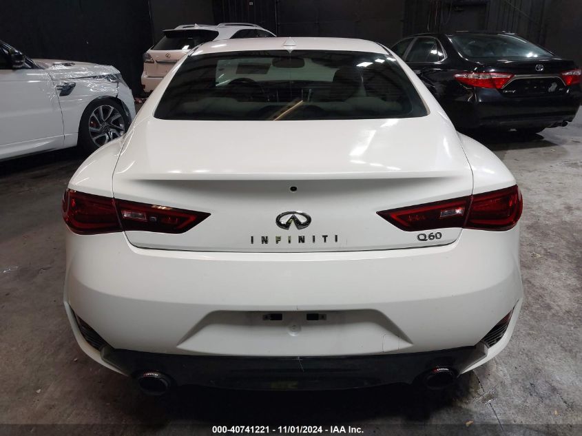 2018 Infiniti Q60 3.0T Luxe VIN: JN1EV7EK3JM342646 Lot: 40741221