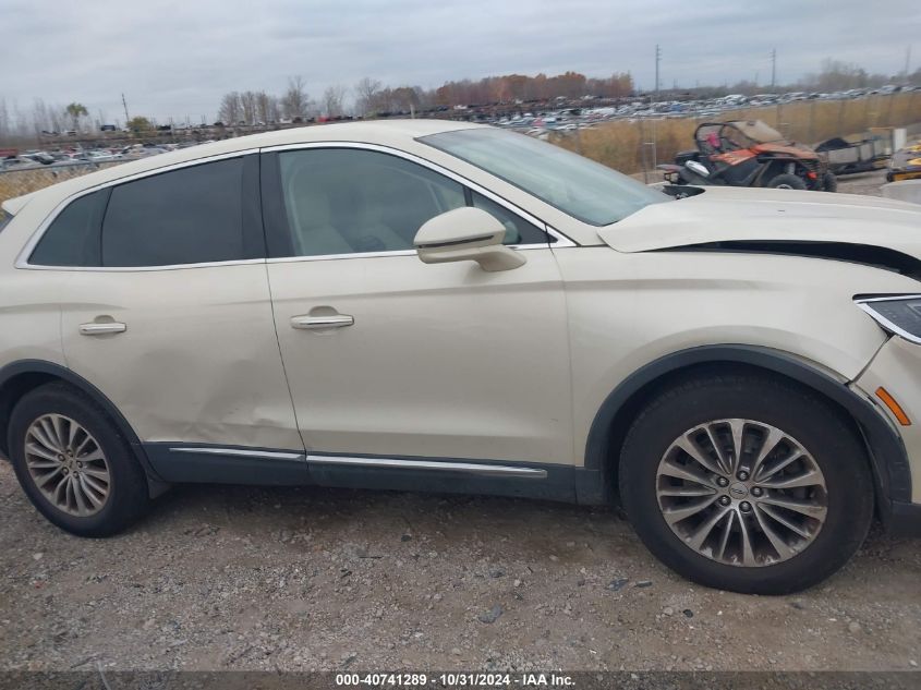 2016 Lincoln Mkx Select VIN: 2LMTJ8KRXGBL38017 Lot: 40741289