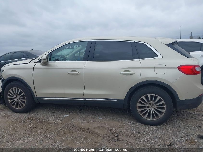 2016 Lincoln Mkx Select VIN: 2LMTJ8KRXGBL38017 Lot: 40741289