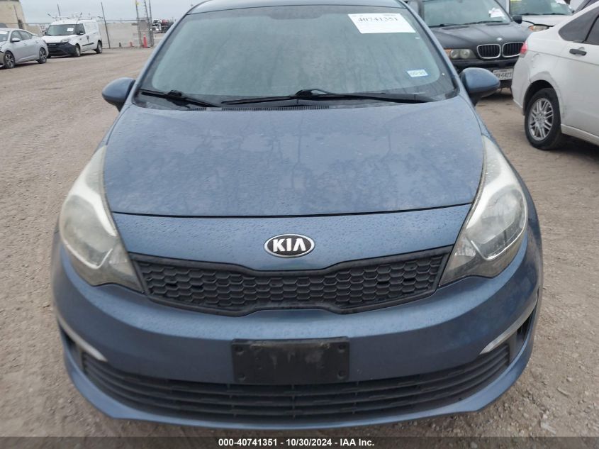 2016 Kia Rio Lx VIN: KNADM4A39G6659351 Lot: 40741351