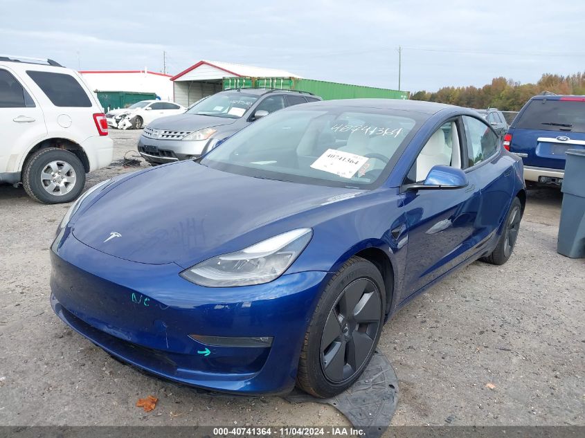 VIN 5YJ3E1EB8MF079505 2021 TESLA MODEL 3 no.2