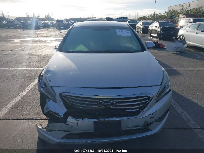 2016 Hyundai Sonata Se VIN: 5NPE24AF9GH384707 Lot: 40741366