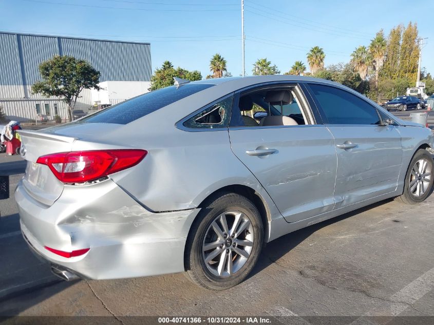 2016 Hyundai Sonata Se VIN: 5NPE24AF9GH384707 Lot: 40741366