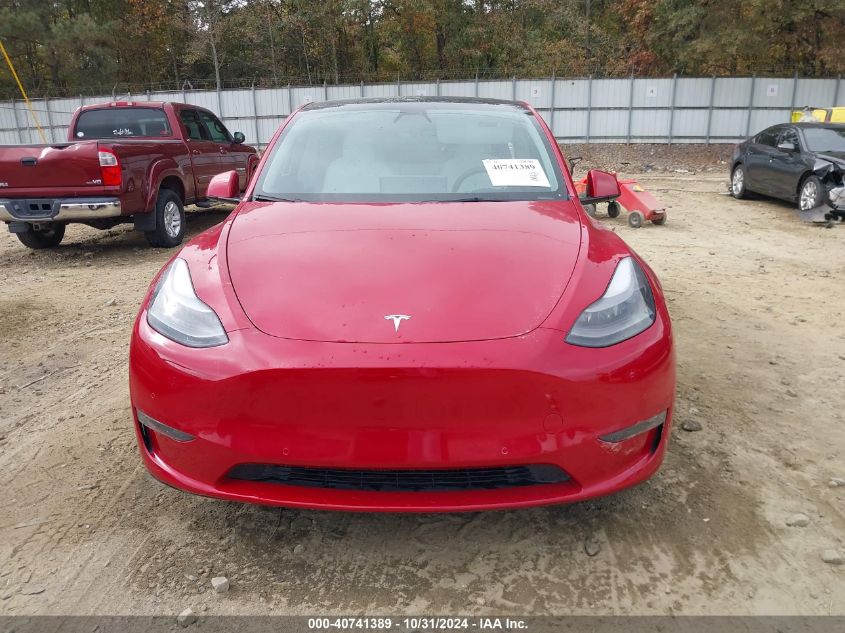 2022 Tesla Model Y Performance Dual Motor All-Wheel Drive VIN: 7SAYGDEFXNF489389 Lot: 40741389