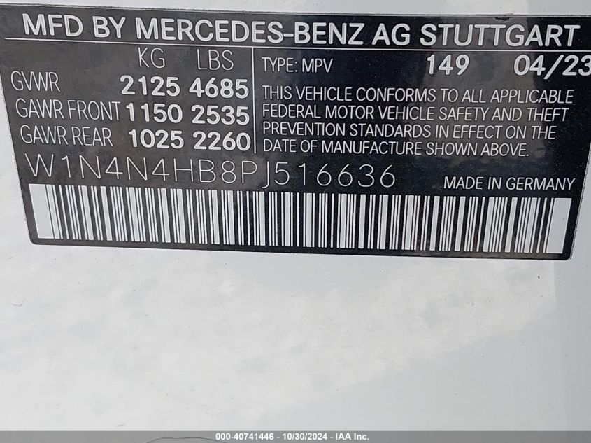 VIN W1N4N4HB8PJ516636 2023 Mercedes-Benz GLA 250, 4... no.9