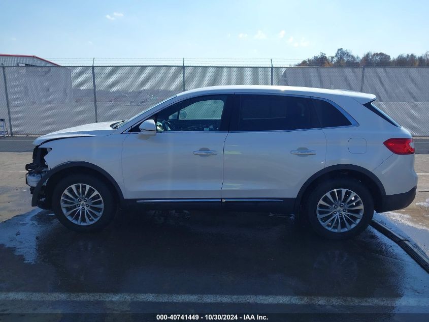 2018 Lincoln Mkx Select VIN: 2LMPJ6KR8JBL22105 Lot: 40741449