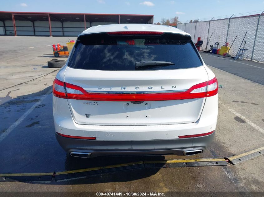 2018 Lincoln Mkx Select VIN: 2LMPJ6KR8JBL22105 Lot: 40741449