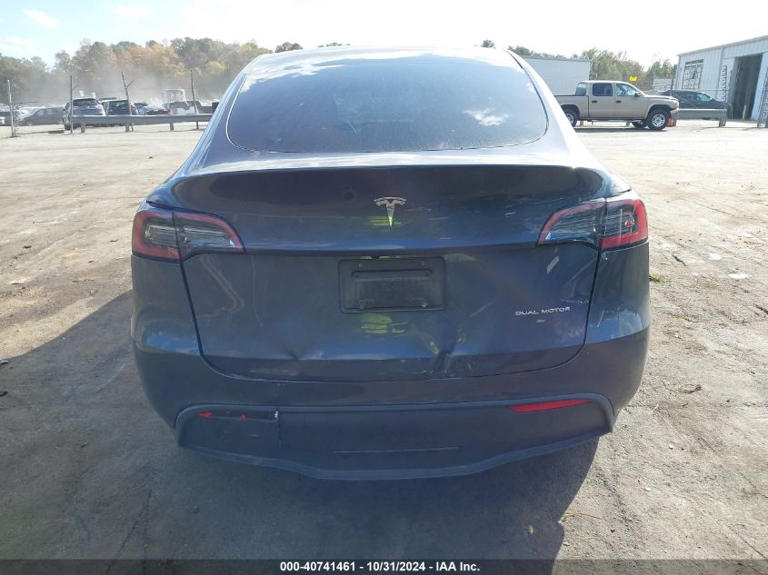 2023 Tesla Model Y Awd/Long Range Dual Motor All-Wheel Drive VIN: 7SAYGDEE1PF698207 Lot: 40741461