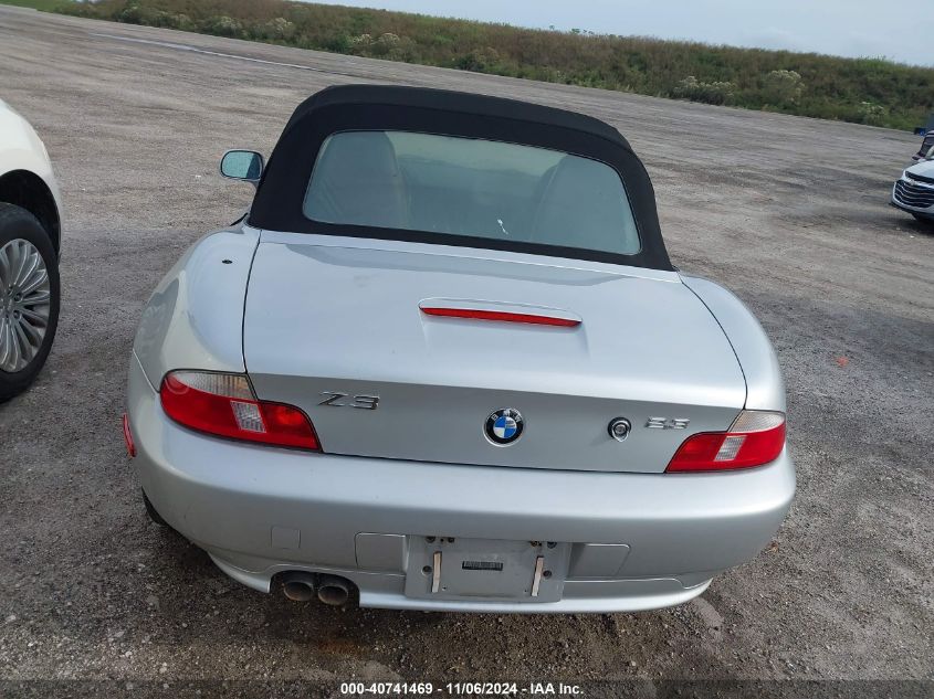 2000 BMW Z3 2.3 VIN: WBACH9344YLG18179 Lot: 40741469