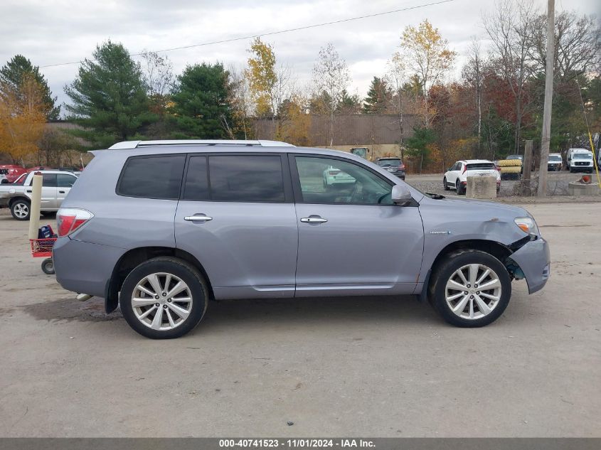 2008 Toyota Highlander Hybrid VIN: JTEEW41A182004928 Lot: 40741523