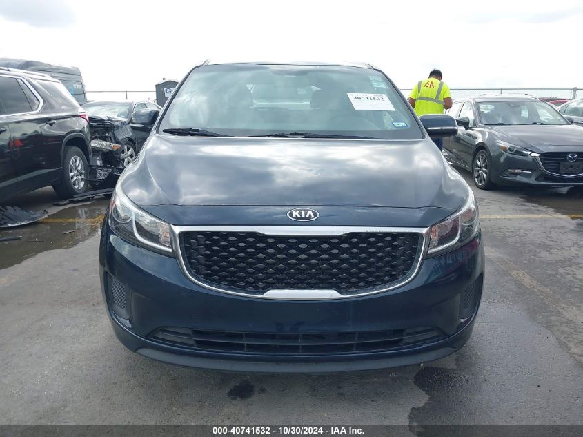 2016 Kia Sedona Lx VIN: KNDMB5C12G6149465 Lot: 40741532