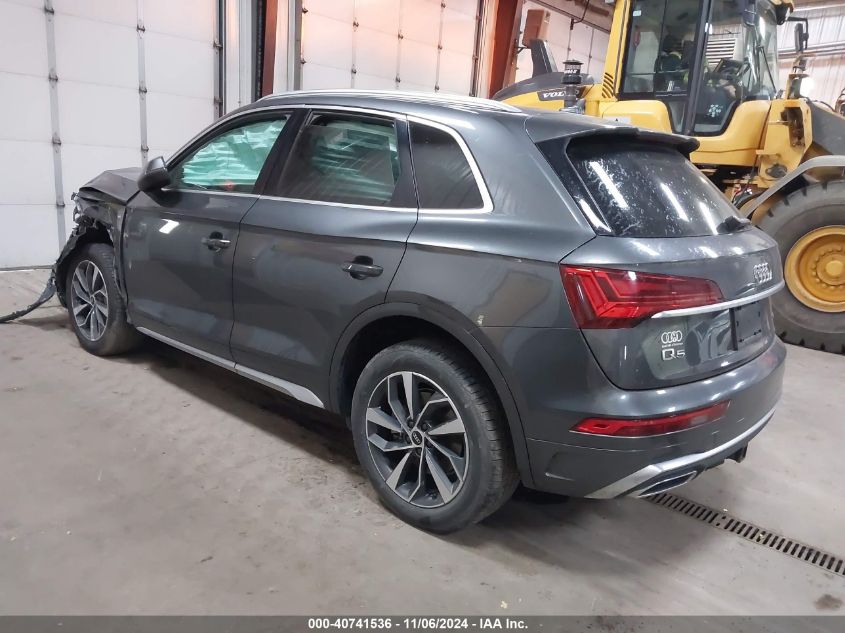 2022 Audi Q5 Premium Plus 45 Tfsi S Line Quattro S Tronic VIN: WA1EAAFY3N2023929 Lot: 40741536