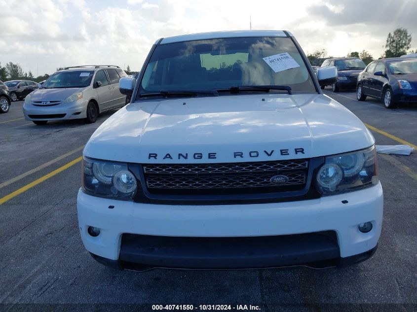 2013 Land Rover Range Rover Sport Hse VIN: SALSF2D49DAH07433 Lot: 40741550